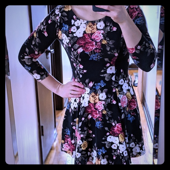 long sleeve skater dress forever 21 Forever 21